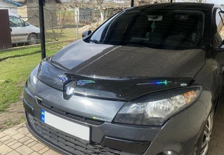 Дефлектор капота 2009-2013 (EuroCap) для Renault Megane III рр