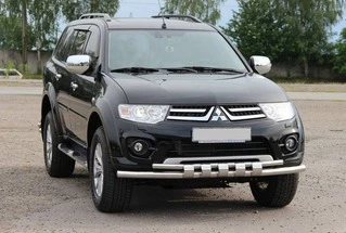 Передній захист ST015 (нерж.) для Mitsubishi L200 2006-2015 рр