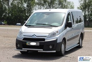 Передній захист ST009 (нерж.) 51 мм для Fiat Scudo 2007-2015 рр