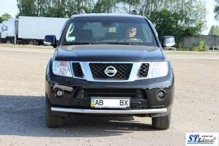 Передній захист ST008 (нерж) для Nissan Navara 2006-2015 рр