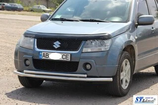 Передній подвійний вус 60/42мм (нерж) для Suzuki Grand Vitara 2005-2017 рр