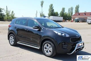 Бічні труби BB001 (2 шт., нерж) для Kia Sportage 2015-2021 рр