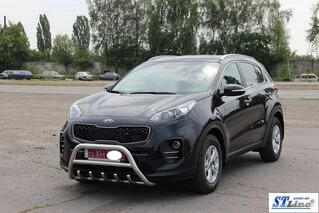Кенгурятник WT003 (нерж) для Kia Sportage 2015-2021 рр