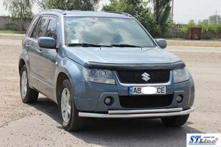 Передній подвійний вус 60/42мм (нерж) для Suzuki Grand Vitara 2005-2017 рр