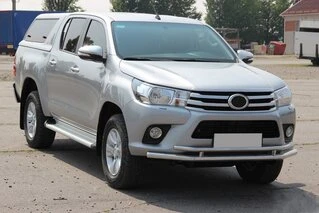 Передній захист ST018 (нерж) для Toyota Hilux 2015- рр