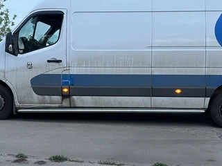 Бокові пороги Premium (2 шт., нерж.) 60 мм, середня база для Opel Movano 2010-2021 рр