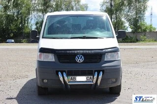 Кенгурятник ST006-03 ніздрі (нерж) для Volkswagen T5 Transporter 2003-2010 рр