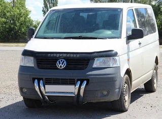 Кенгурятник ST006-03 ніздрі (нерж) для Volkswagen T5 Transporter 2003-2010 рр