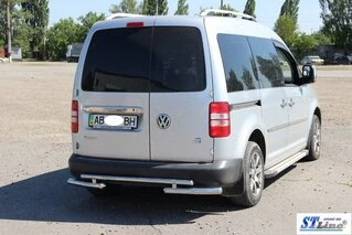 Задня дуга AK003-2 (2 шт., нерж) для Volkswagen Caddy 2010-2015 рр