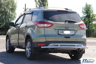 Задня дуга AK002-2 (нерж) для Ford Kuga/Escape 2013-2019 рр