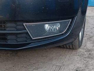 Накладки на ПТФ (2 шт) OmsaLine - Італійська нержавійка для Skoda Octavia III A7 2013-2019рр