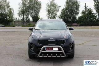 Кенгурятник WT003 (нерж) для Kia Sportage 2015-2021 рр
