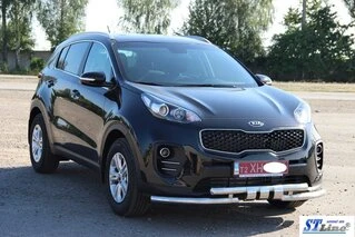 Передній захист ST009-15 (нерж) для Kia Sportage 2015-2021 рр