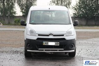 Передній захист ST016 (нерж.) 60/42 мм для Citroen Berlingo 2008-2018 рр