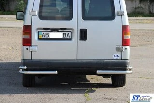 Задні подвійні куточки AK003-подвійний (нерж) для Peugeot Expert 1995-2007 рр
