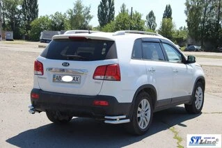 Задні подвійні куточки AK003-подвійний (нерж.) для Kia Sorento II XM 2009-2014 рр