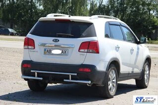 Задня дуга AK002-2 (нерж.) для Kia Sorento II XM 2009-2014 рр