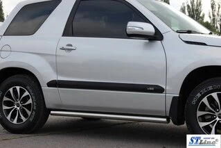 Бічні труби BB001 (2 шт., нерж) 60 мм для Suzuki Grand Vitara 2005-2017 рр