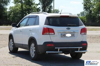 Задня дуга AK002-2 (нерж.) для Kia Sorento II XM 2009-2014 рр