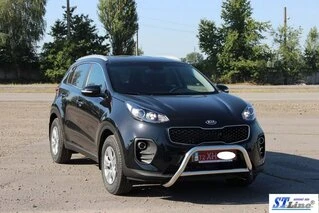 Кенгурятник WT006 (нерж) для Kia Sportage 2015-2021 рр