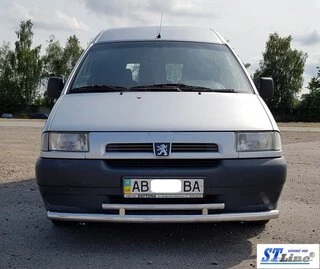 Передній захист ST016 (нерж) 51/42 мм для Citroen Jumpy 1996-2007 рр