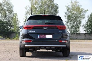 Задній захист AK002 (нерж) для Kia Sportage 2015-2021 рр