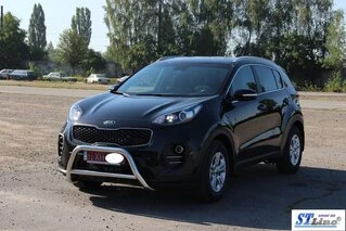 Кенгурятник WT006 (нерж) для Kia Sportage 2015-2021 рр