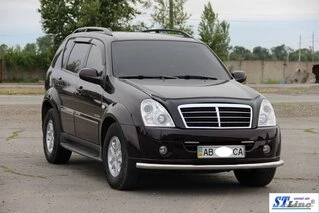 Передній захист ST008 (нерж) для SsangYong Rexton I 2001-2017 рр