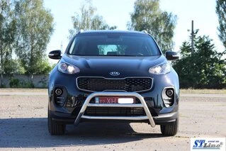 Кенгурятник WT023 (нерж) для Kia Sportage 2015-2021 рр