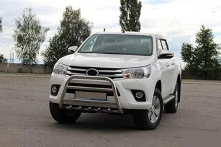 Передній захист WT010 (нерж) для Toyota Hilux 2015- рр