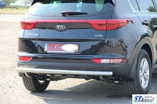 Задній захист AK002 (нерж) для Kia Sportage 2015-2021 рр