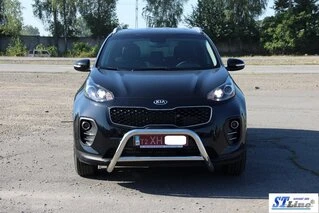 Кенгурятник WT006 (нерж) для Kia Sportage 2015-2021 рр