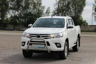 Передній захист WT023 (нерж) для Toyota Hilux 2015- рр