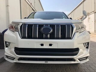 Накладки на передній і задній бампер TRD (2017-) Білий колір для Toyota Land Cruiser Prado 150