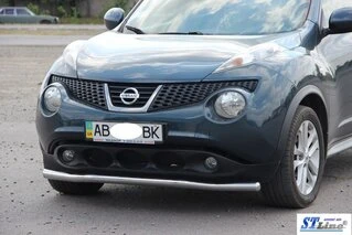 Передній захист ST008-2 (нерж) для Nissan Juke 2010-2019 рр