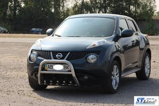 Кенгурятник QT012 (нерж) для Nissan Juke 2010-2019 рр