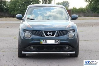 Передній захист ST008-2 (нерж) для Nissan Juke 2010-2019 рр