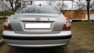 Накладки на стопи (2 шт, пласт) для Hyundai Elantra (XD) 2000-2011 рр