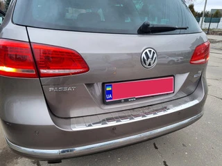 Накладка на задній бампер Carmos (SW, нерж) для Volkswagen Passat B7 2012-2015рр