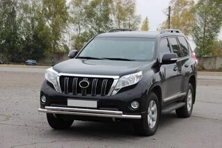 Передній захист ST014 (нерж) 70/42 мм для Toyota Land Cruiser Prado 150