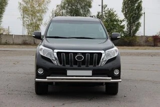 Передній захист ST014 (нерж) 70/42 мм для Toyota Land Cruiser Prado 150