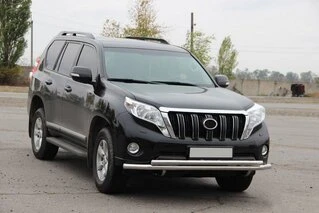 Передній захист ST014 (нерж) 70/42 мм для Toyota Land Cruiser Prado 150