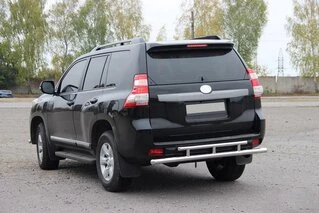 Задня дуга AK002-2v2 (нерж) для Toyota Land Cruiser Prado 150
