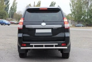 Задня дуга AK002-2v2 (нерж) для Toyota Land Cruiser Prado 150
