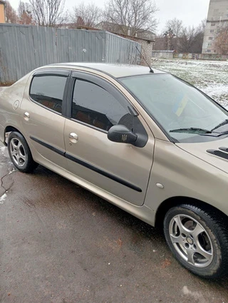 Накладки на ручки (нерж) 2 шт, Carmos - Турецька сталь для Peugeot 206
