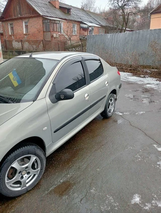 Накладки на ручки (нерж) 2 шт, Carmos - Турецька сталь для Peugeot 206