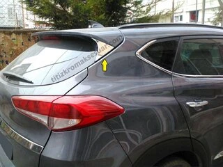 Накладка трикутник на кришку багажника (нерж) для Hyundai Tucson TL 2016-2021рр