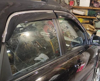 Вітровики з хромом (4 шт, Niken) для Kia Sportage 2004-2010 рр