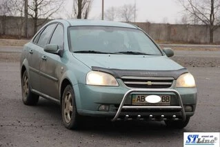 Передня дуга WT003 (42мм, нерж.) для Chevrolet Lacetti