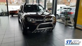 Кенгурятник без напису WT003 (нерж.) для Renault Duster 2008-2017 рр